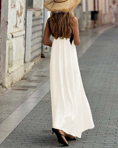 SIENNA | Abito Elegante con Schiena Scoperta e Collo Incrociato alla Moda