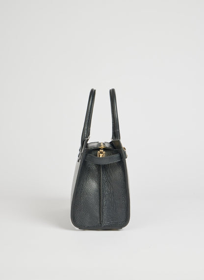 Borsa Grace in pelle Togo Nera