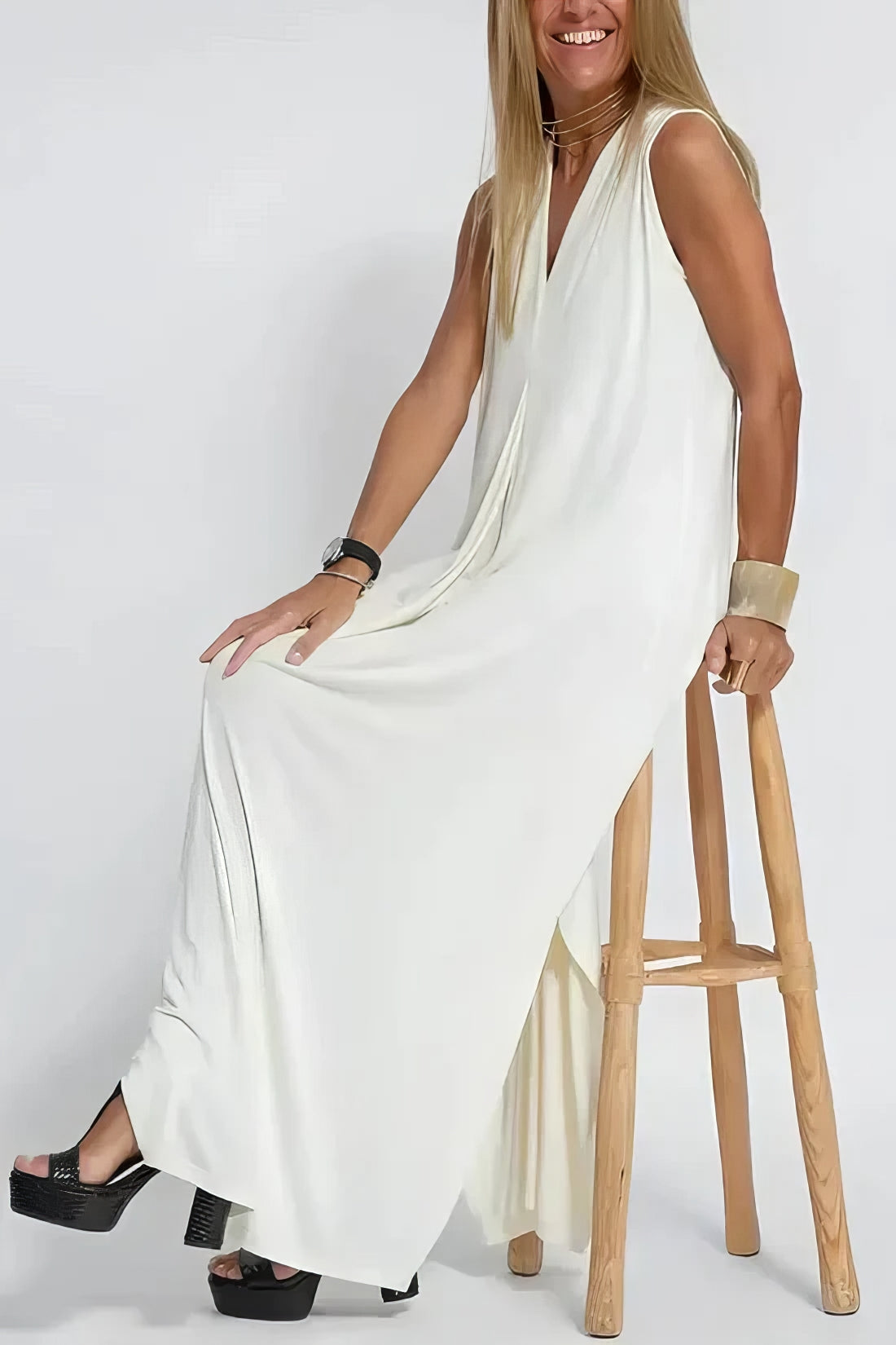 ELISE | Vestito Lungo Elegante con Cardigan Abbinato in Omaggio